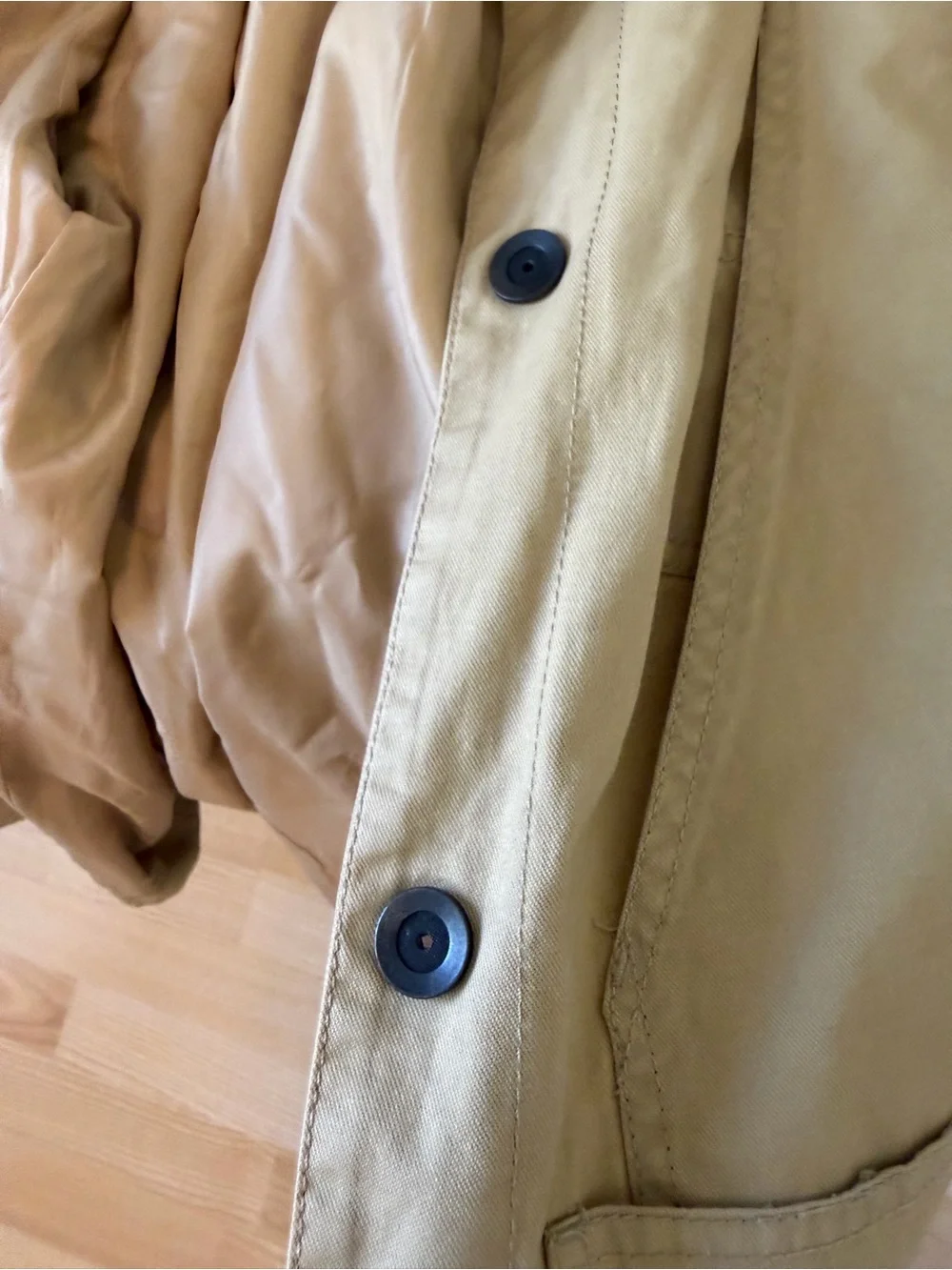 NWT Eight Bells Utility Chore Trucker Jacket - Men's Small (Tan/Khaki)